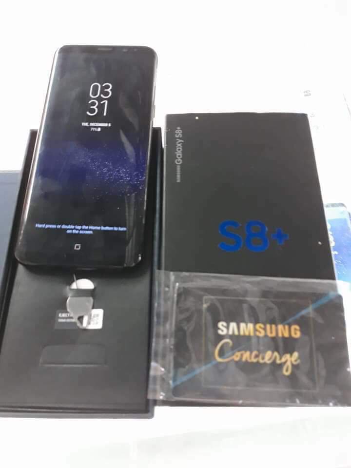 Samsung S8 plus 64gb (Category: Samsung) located in Manila. Submitted by faye31 (Listing ID 156378054, Image 1). Description: Samsung S8 plus 64gb Brand new sealed With 1year warranty directly sa samsung All accessories and box are original With freebies Color: gold, black and silver For legitimacy : Kathleen faye mercado fb account 09169342636 .