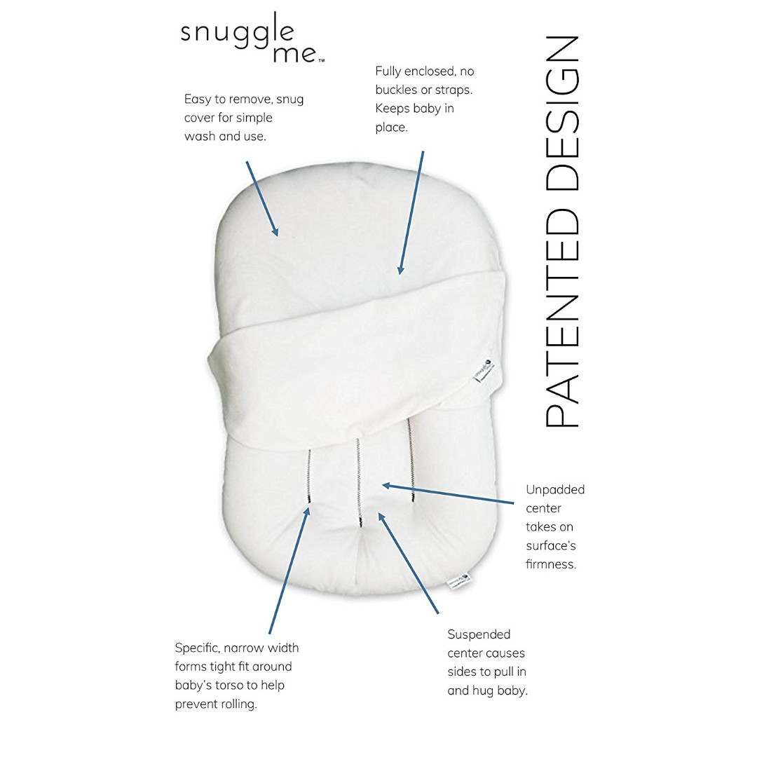 Snuggle Me Organic - patented Sensory Lounger for Baby