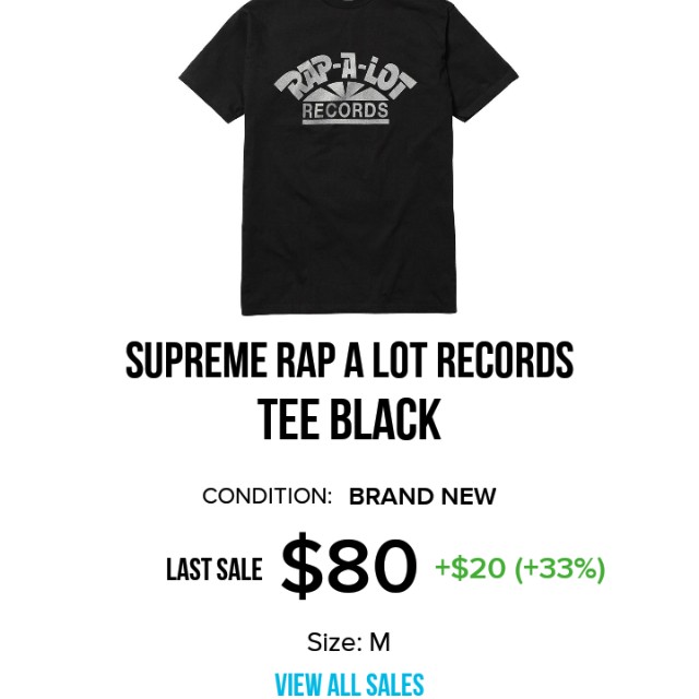 supreme rap a lot tee