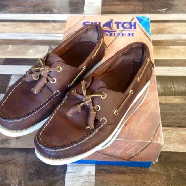 Swatch Boat shoes Brown, Men's Fashion 