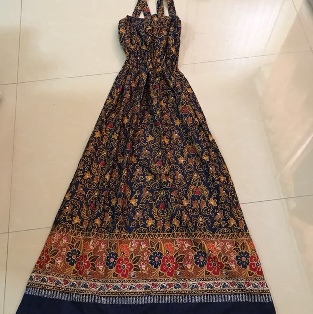 batik maxi dress