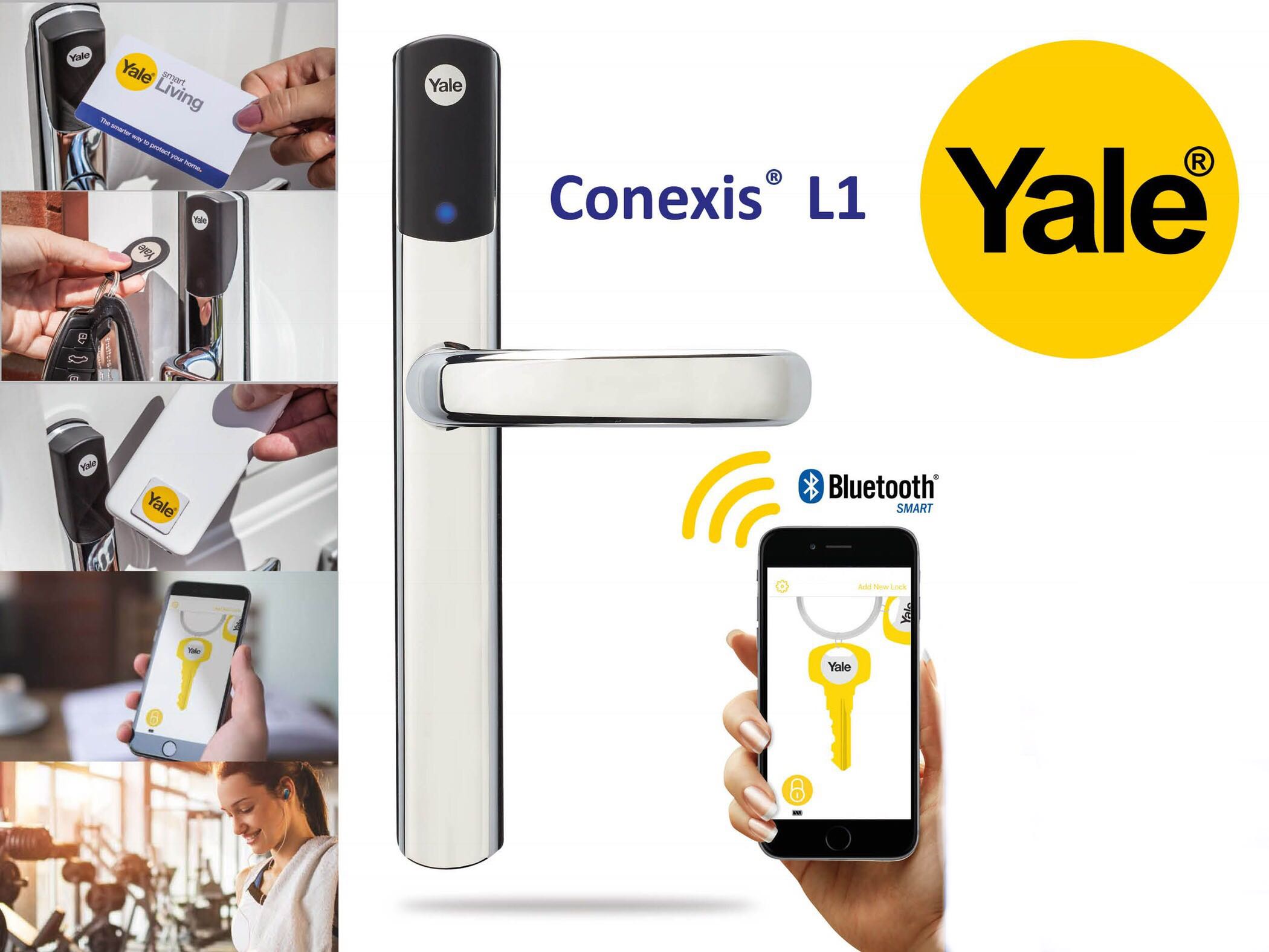 Yale Conexis L1 Smart Door Lock Chrome Electronics Others On Carousell