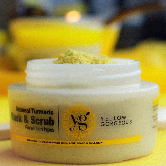 Download Yellow Gorgeous Scrub Mask Health Beauty Skin Bath Body On Carousell Yellowimages Mockups