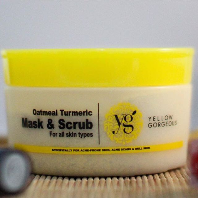 Download Yellow Gorgeous Scrub Mask Health Beauty Skin Bath Body On Carousell Yellowimages Mockups