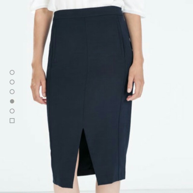 Pencil skirt hotsell zara navy