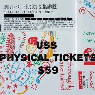 USS PHYSICAL TICKETS ADULT x 2