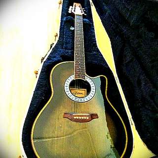 Ovation Style Electric Acoustic Guitar