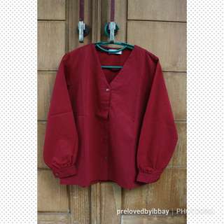 Top shirt maroon (M)