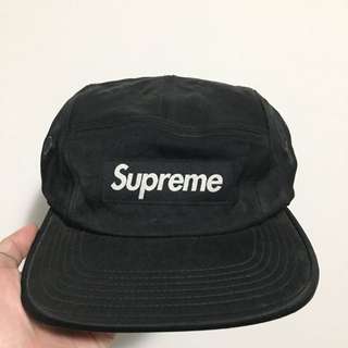 Supreme black camp cap