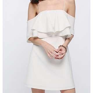 Love Bonito Theora Off Shoulder Dress, White M
