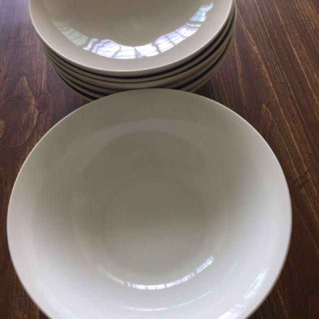 6 Ikea Soup Dish Plates And 2 Chinese Soup Bowls Home Appliances