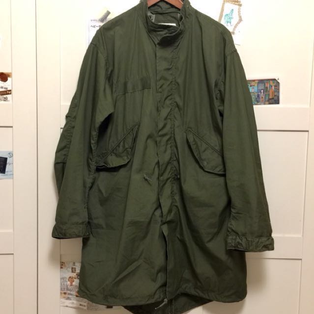 美軍公發M65 parka Xs 軍外套魚尾大衣古著軍事大衣mods us Army 余文樂