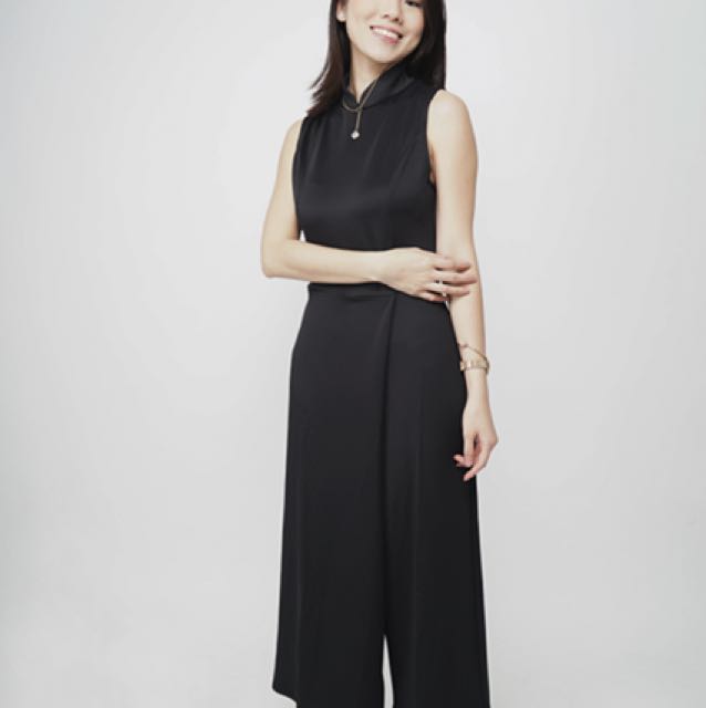 mandarin collar jumpsuit