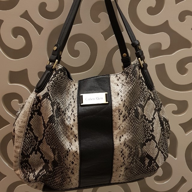 calvin klein snakeskin bag