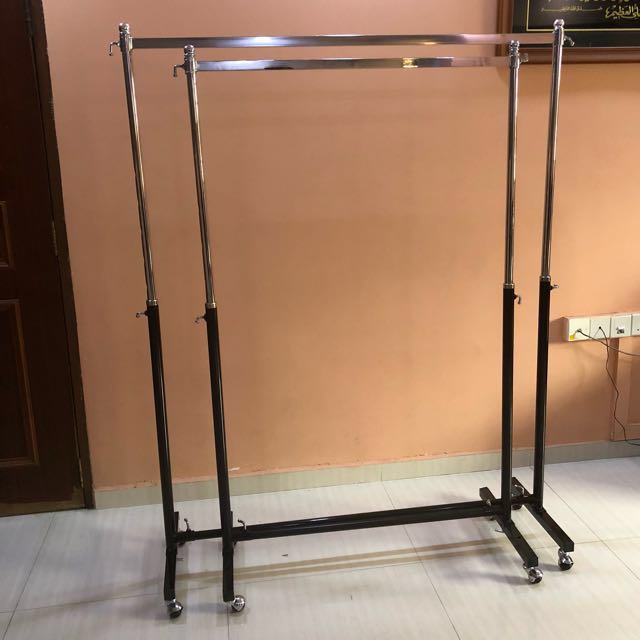 Clothes Rack (single and double rack), Furniture & Home Living ...