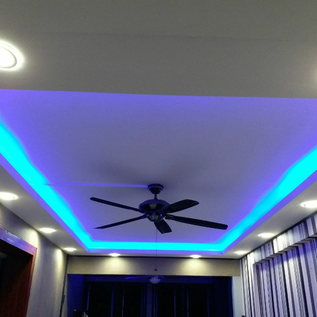 Cornice with led lights and coff lights, Vintage ...
