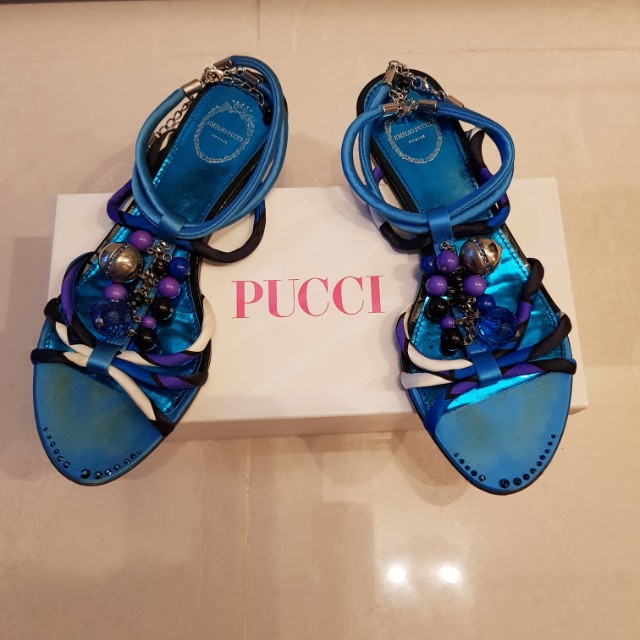 Emilio Pucci Sandals with 2 sling hooks
