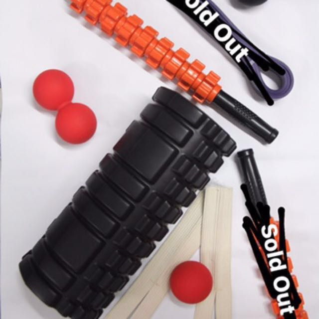 Foam Roller lacrosse ball sanctband elastic band massage stick peanut
