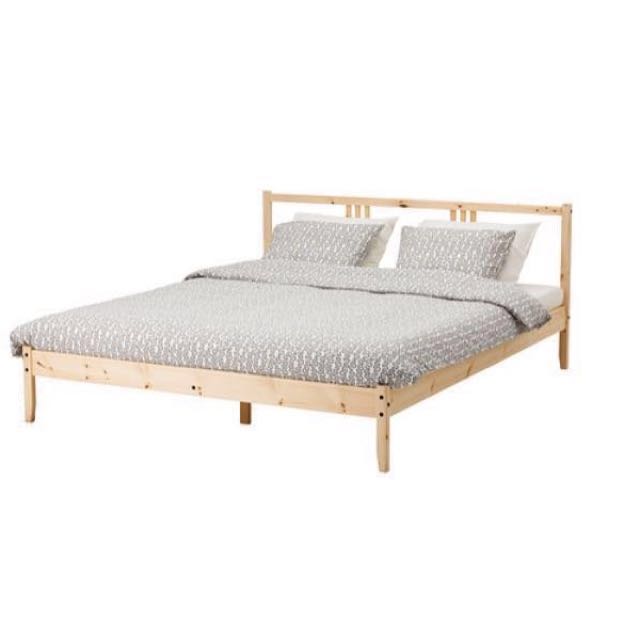 Ikea Bed Frame Queen Size 150 X 200 Cm Like New Furniture Beds Photo
