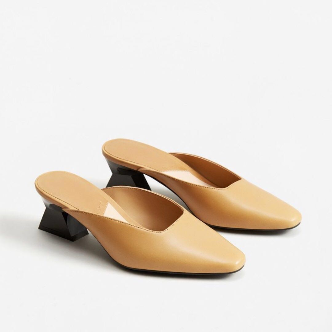 Mango geometric cheap heels