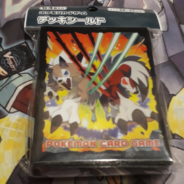 Pokemon Card Game Lycanroc Day And Night Form Sleeves Toys Games Board Games Cards On Carousell