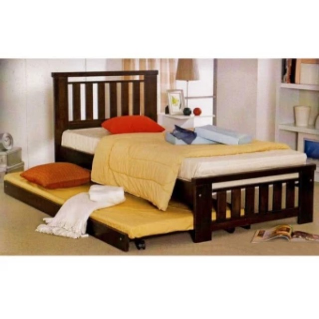 Single Bed Pull Out Almost New Home Furniture Furniture On Carousell