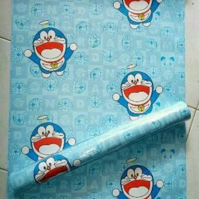 Wallpaper Sticker Motif Doraemon Properti Dijual Di Carousell