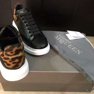 Alexander McQueen Oversized Sneaker Leopard Fur