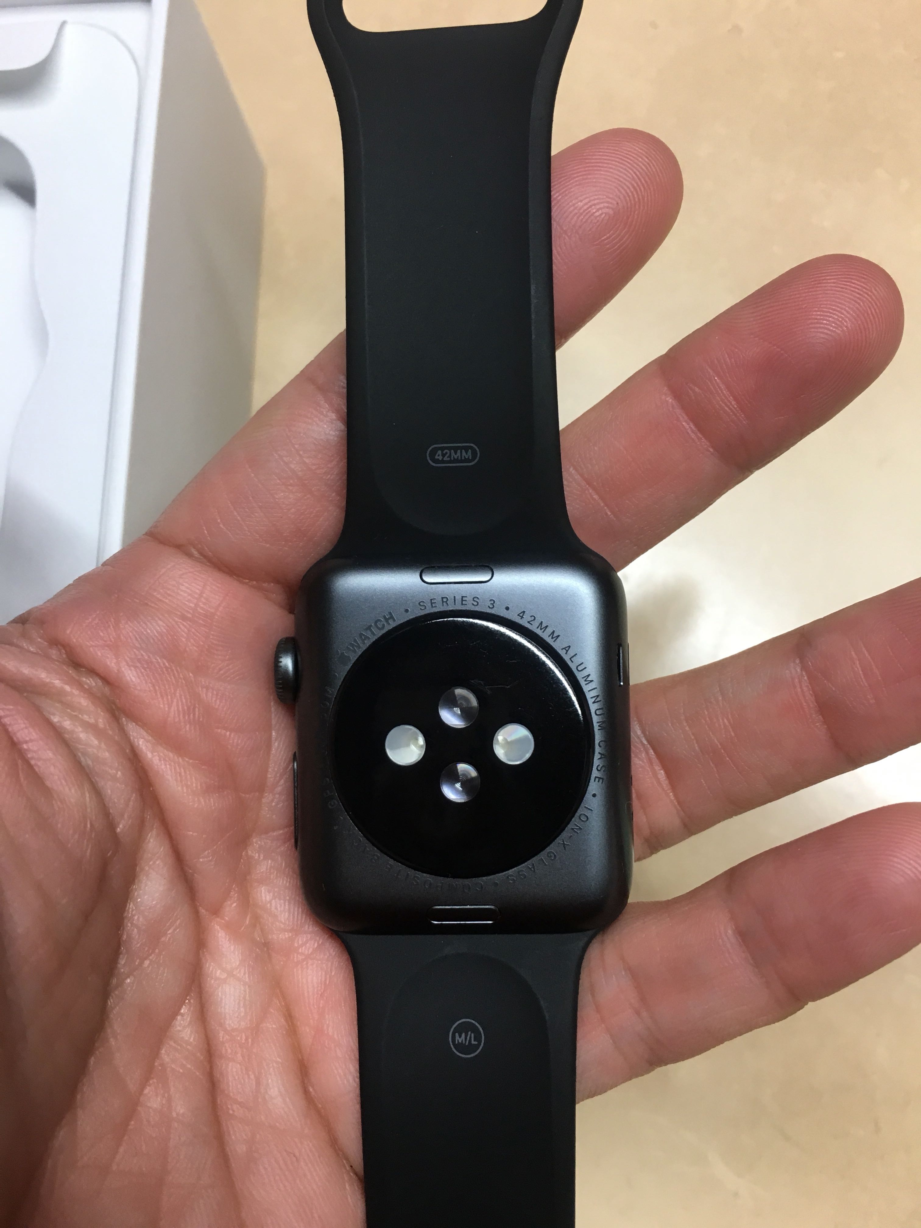 Apple watch series 3 42mm space gray aluminum black sport shop