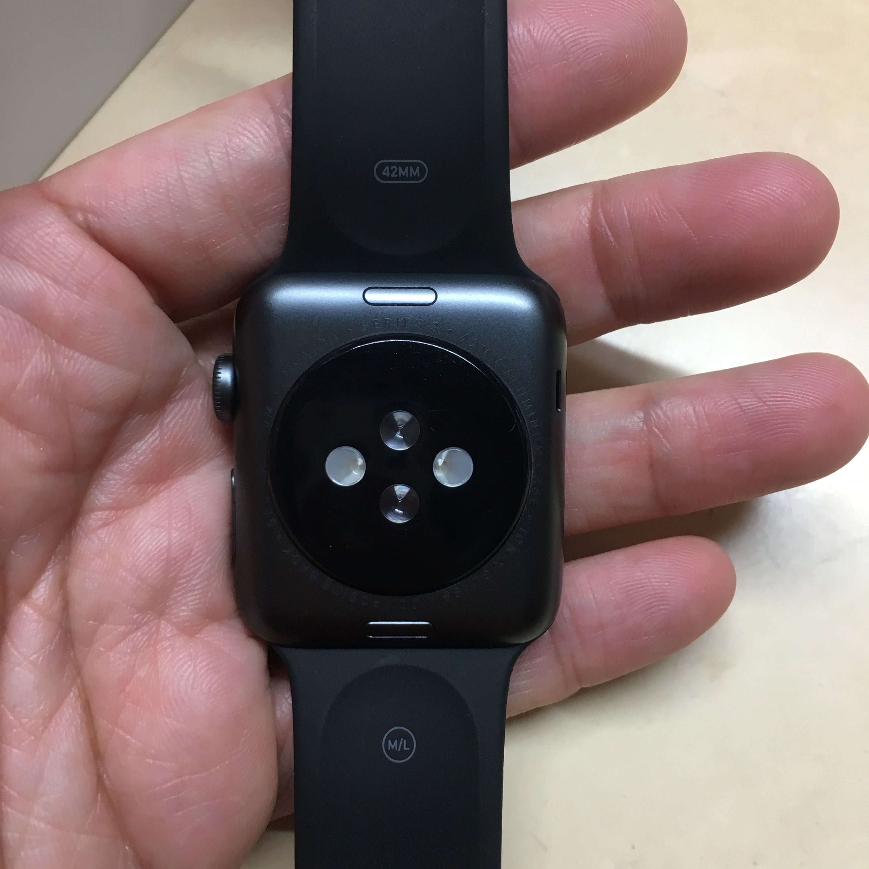 Apple watch series 3 42mm space grey aluminium 2025