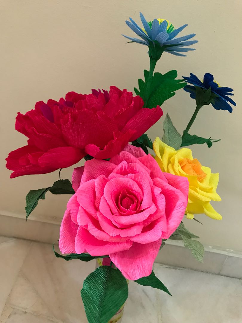 Beautiful Flowers Real Size Handmade Of Crepe Paper Furniture Home Decor On Carousell This beautiful and delicate flower derives its name from queen anne, the queen of england. sgd