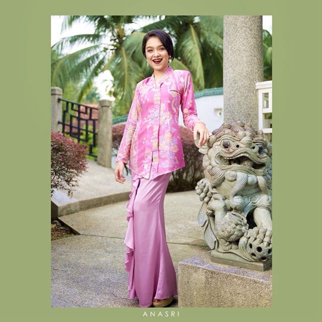 Kebaya batik pastel clearance