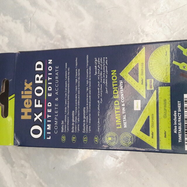  limited edition helix oxford set of mathematical instruments hobbies