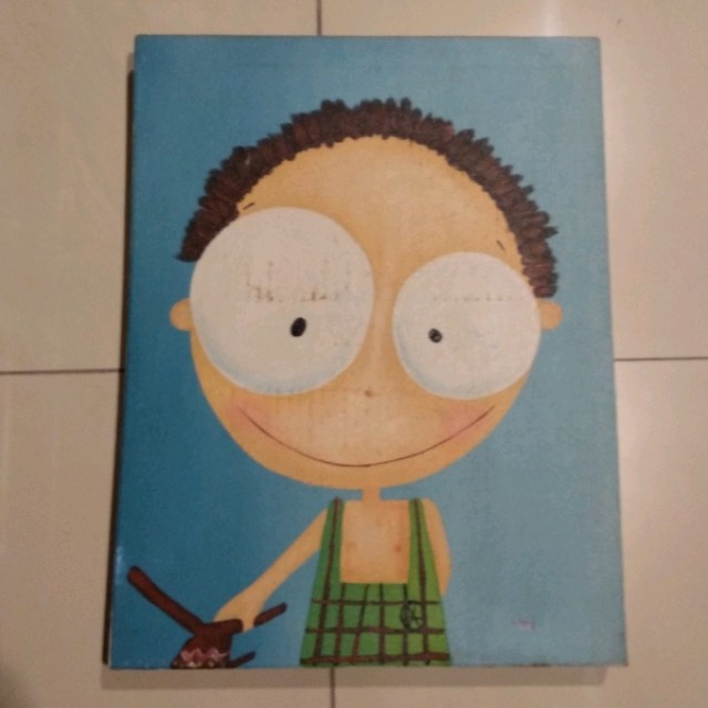 Lukisan Kanvas Karton Lucu Desain Kerajinan Tangan Karya Seni Di Carousell
