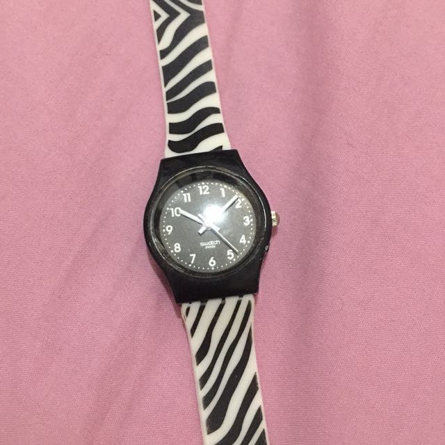 Swatch clearance zebra watch