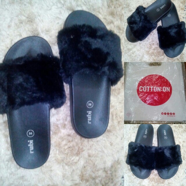 Sandal hot sale bulu rubi