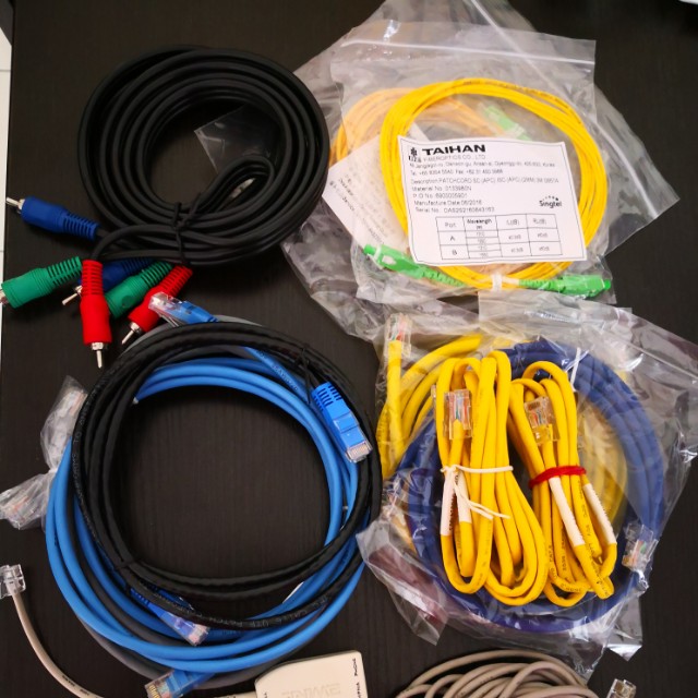 SALE LAN & Fibre Optic Cable and more, Computers & Tech, Parts