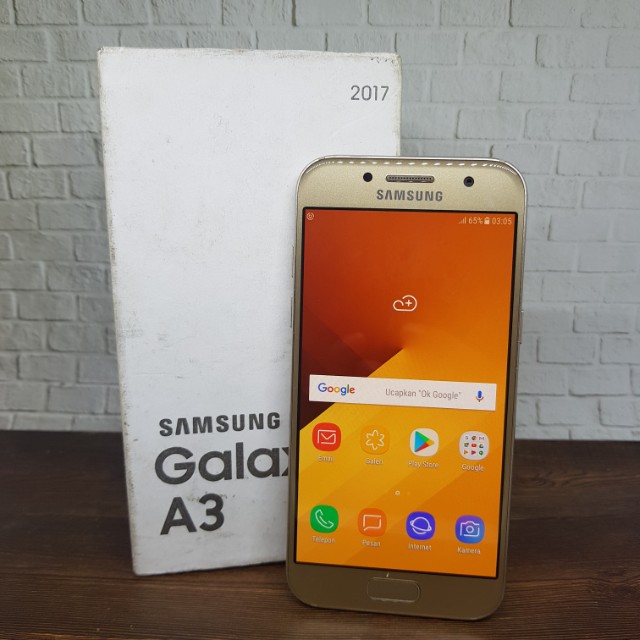 Samsung Galaxy A3 2017 Gold Fullset Telepon Seluler Tablet Ponsel Android Samsung Di Carousell