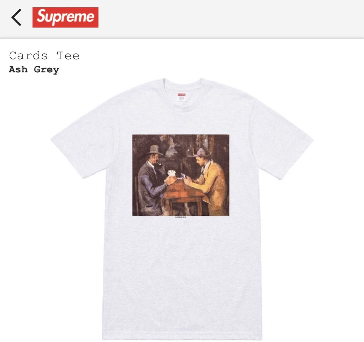 Cards tee supreme online