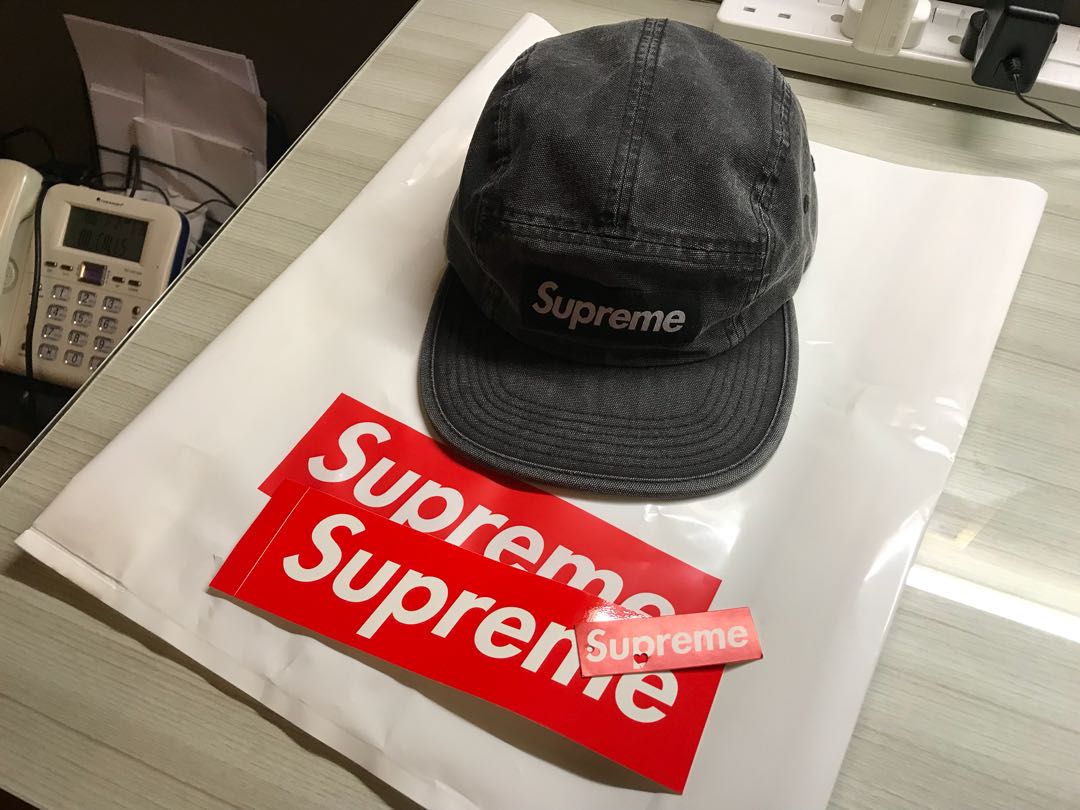 supreme washed canvas camp cap - 帽子