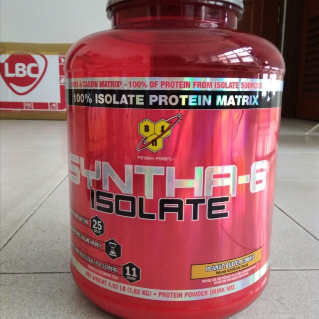 Bsn Syntha 6 Isolate Whey Protein 50 U P Sports Sports Games Equipment On Carousell