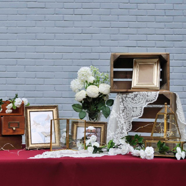 Wedding Reception And Photo Album Table Wedding Decorations Rental
