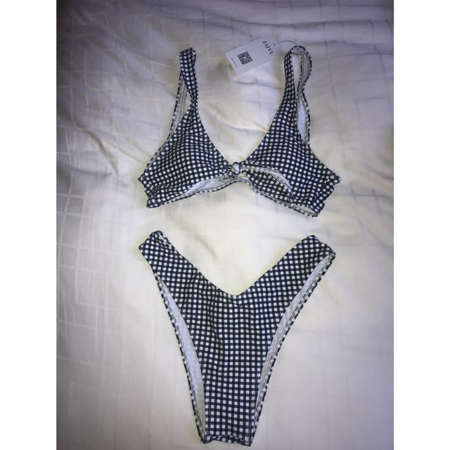 zaful gingham bikini