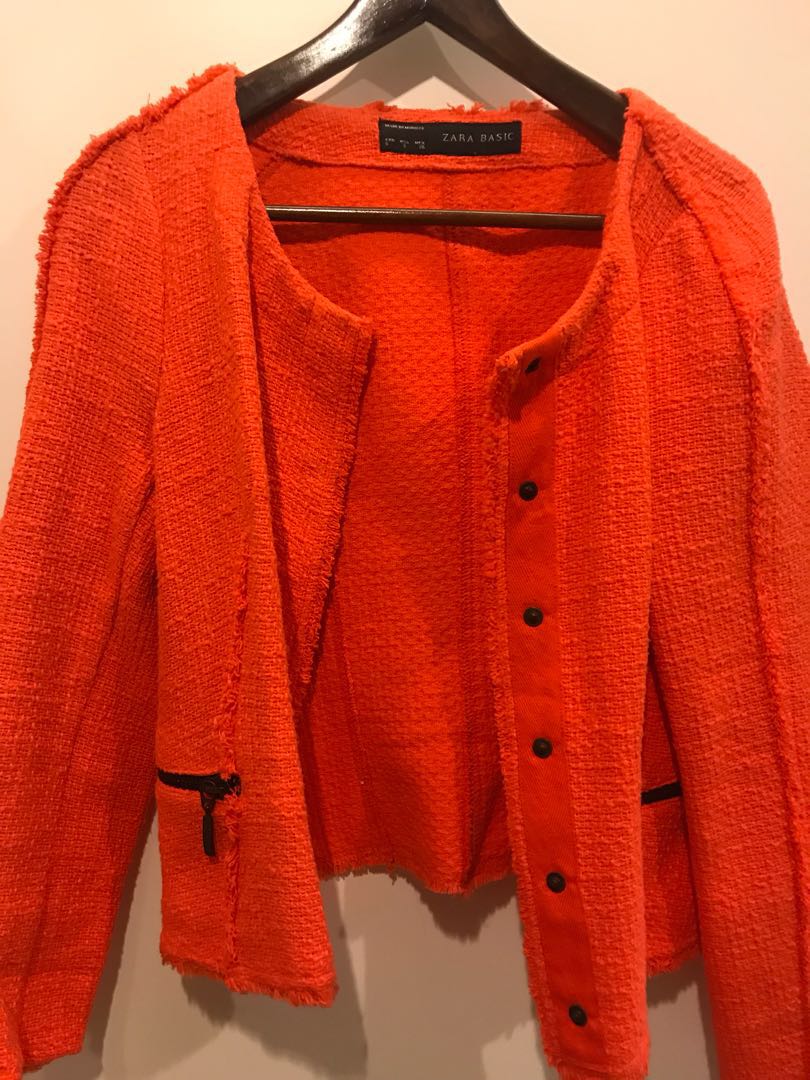 orange tweed jacket