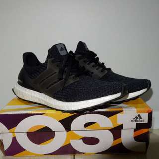 Adidas Ultra Boost 3.0 Black White UA