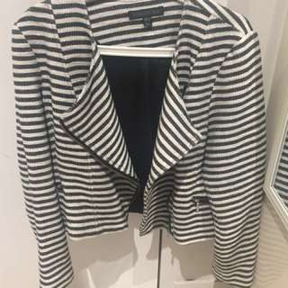 Stripes black and white blazer/jacket