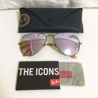 有保固🦁限量 RAY-BAN RB3025 RB3026 RAYBAN AVIATOR CLASSIC 雷朋飛行代購紫丁香太陽眼鏡墨鏡