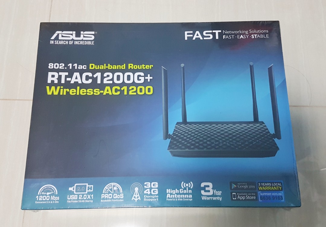ASUS RT-AC1200G+, Computers & Tech, Parts & Accessories, Networking on ...