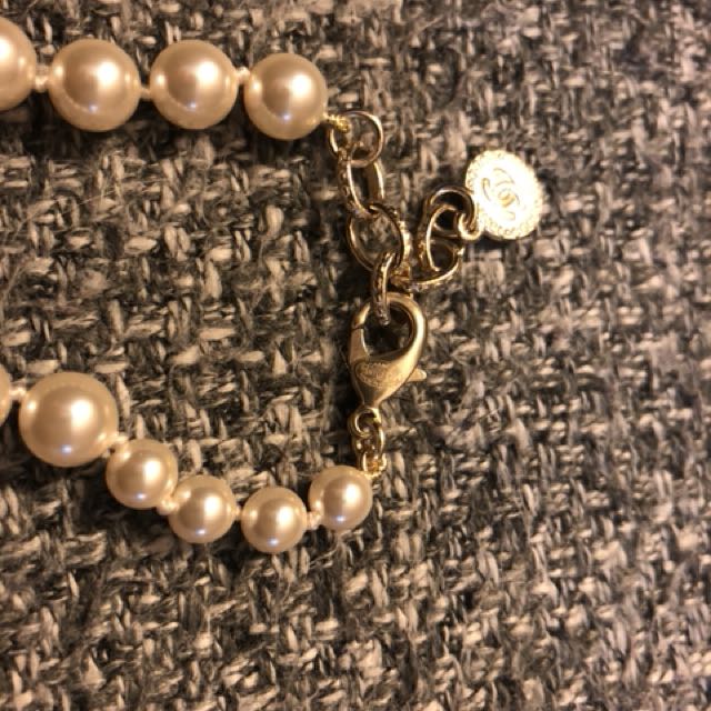 Coco Chanel pearl short necklace Women s Fashion Jewelry on