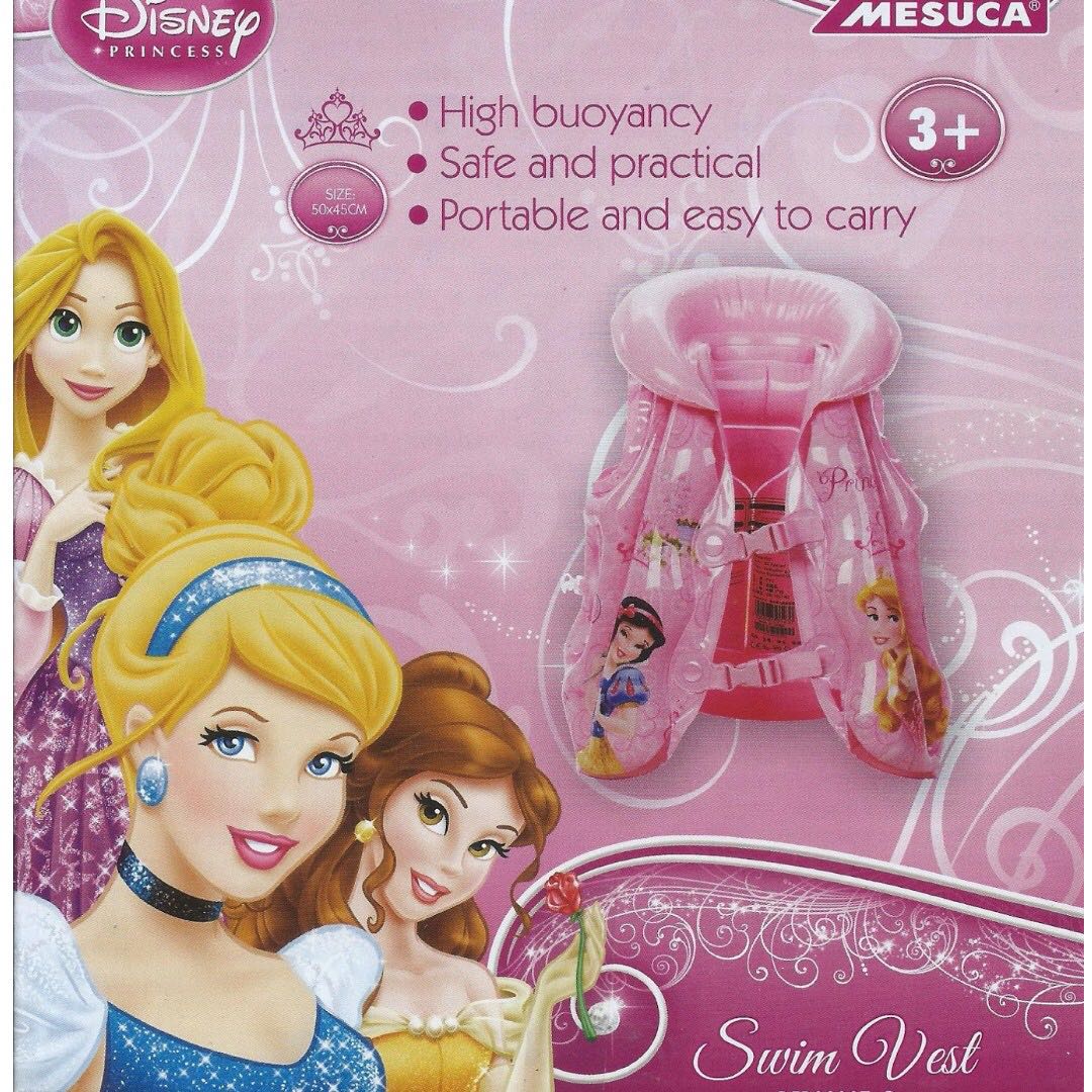 Disney Princess Swim Vest, Babies & Kids, Babies & Kids Fashion on Carousell